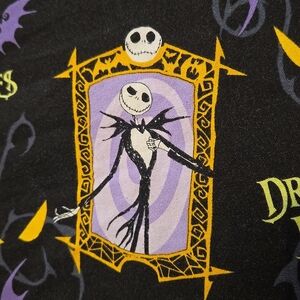 Jack Skellington Nightmare before Christmas Disney scrub top sz medium